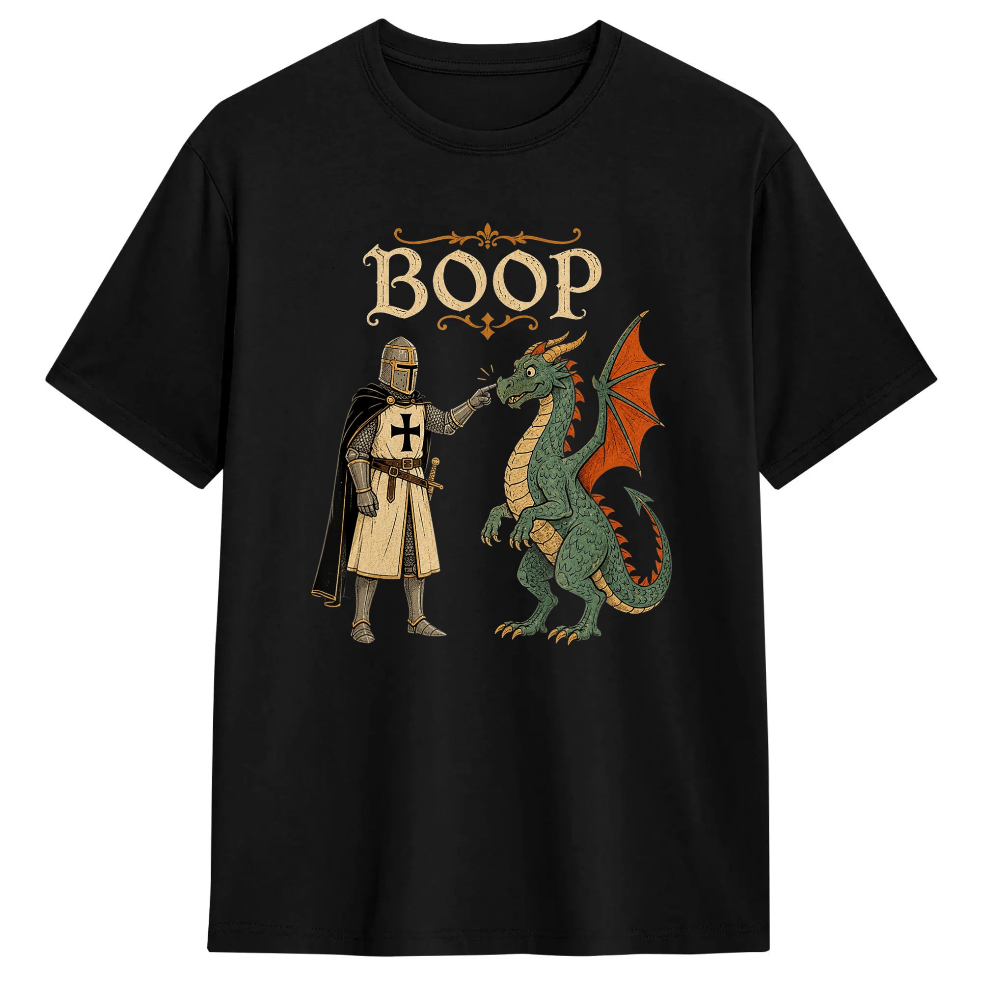 Summer Knights Clothing - Streetwear T Shirt Summer Boop Dragon
