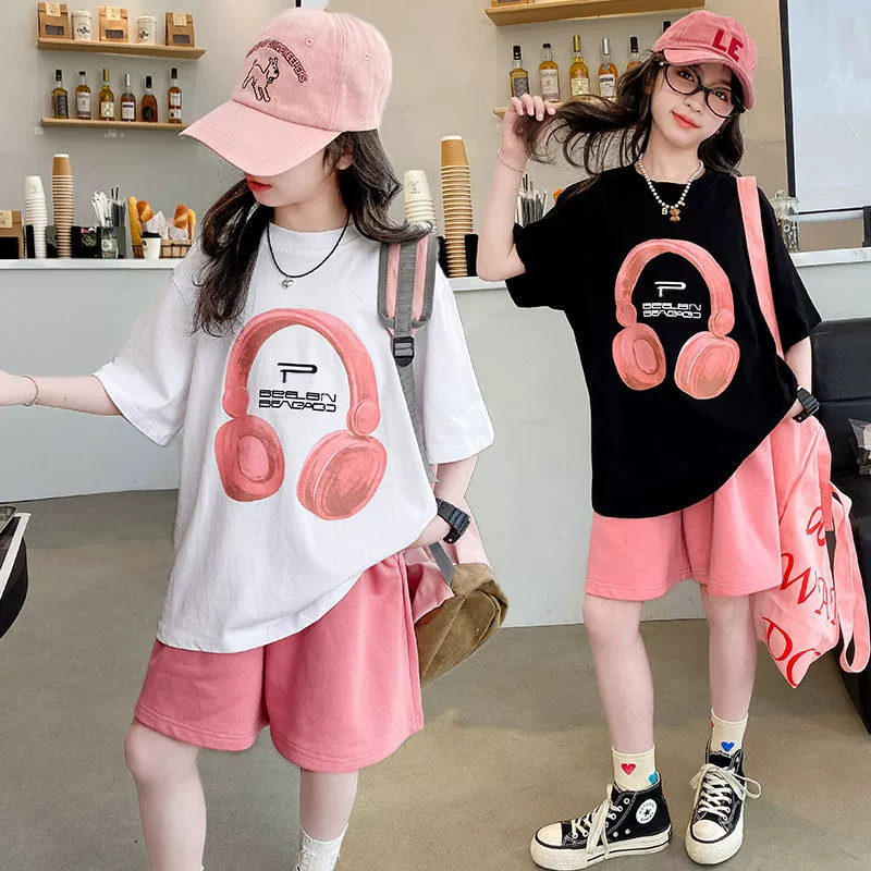 Summer Clothing For Teen Girls - Summer Girls T-Shirts Sets New Kids