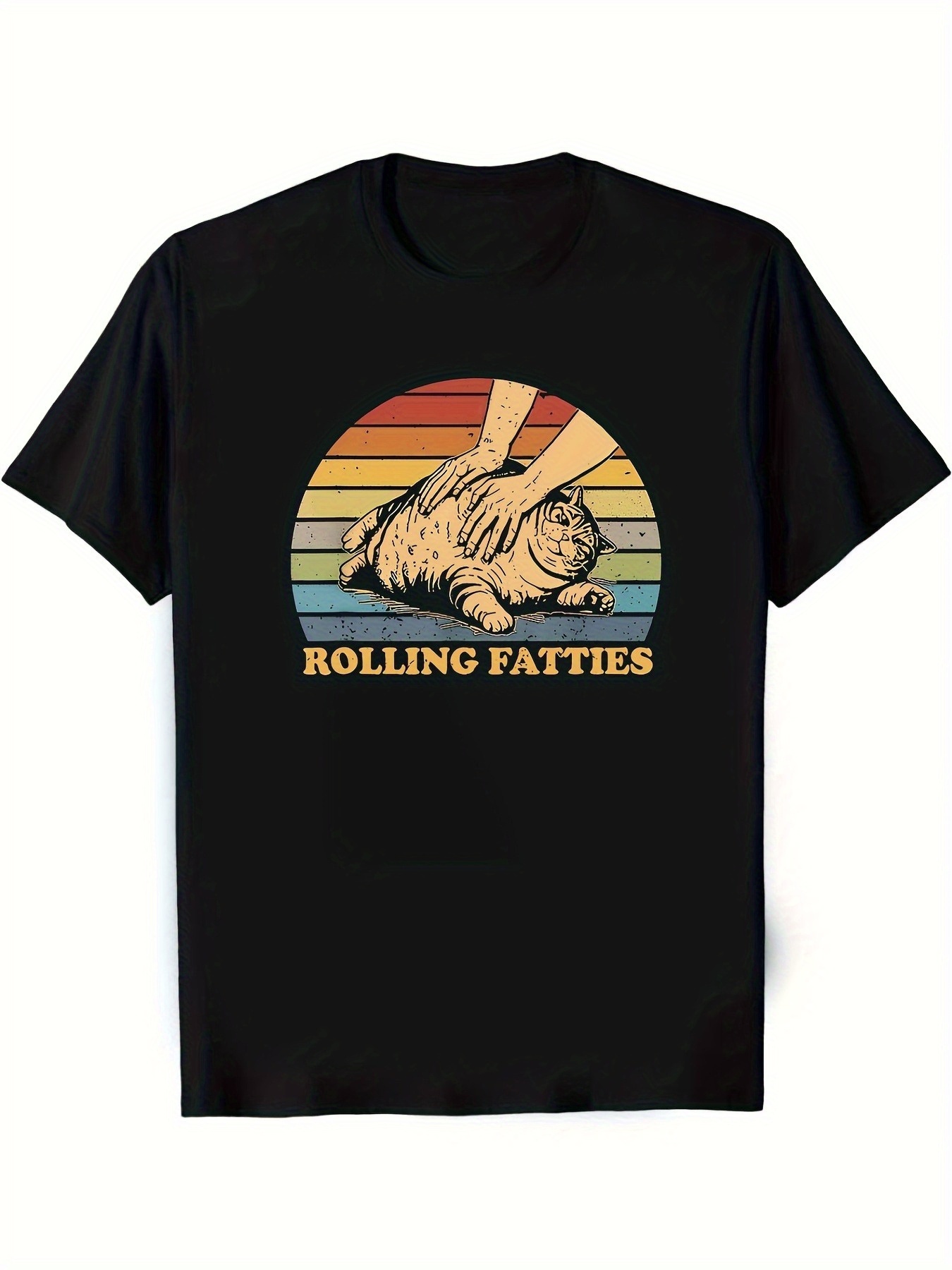 Summer Clothing Recommendations - Men's Plain Printed T-Shirt - Black