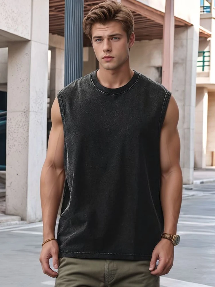Summer Clothing Men 2025 - 2025 Summer New Men's Washed Cotton