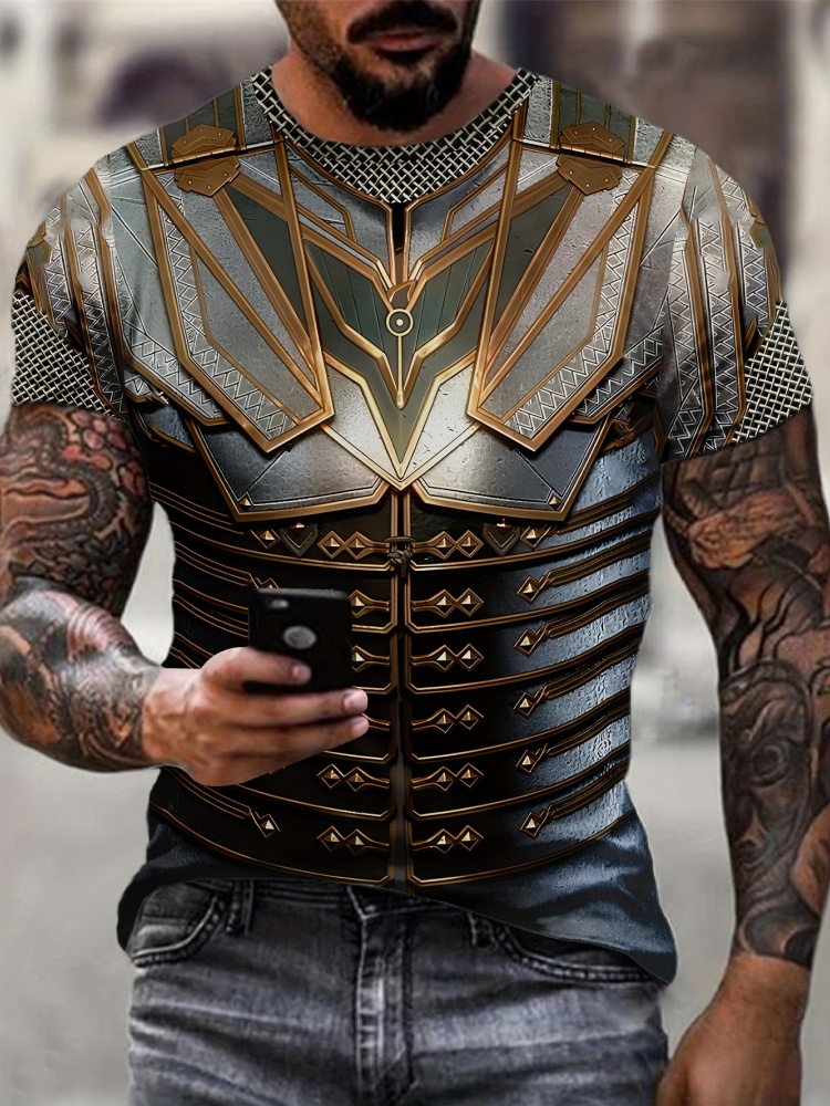 Summer Knights Clothing - Men's 3D Printed Street Knight Gold