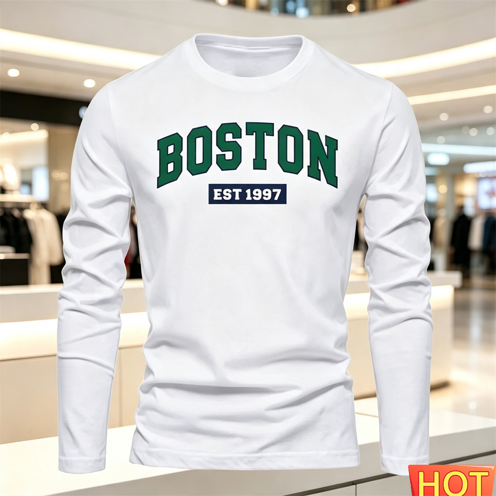 Summer Clothing Men - Autumn Summer Men's long sleeved T-shirt
