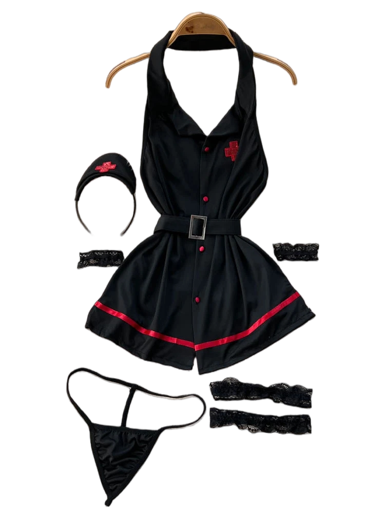 Summer Clothing Items - Erotic Fashion Sexy Halter Lingerie Dress