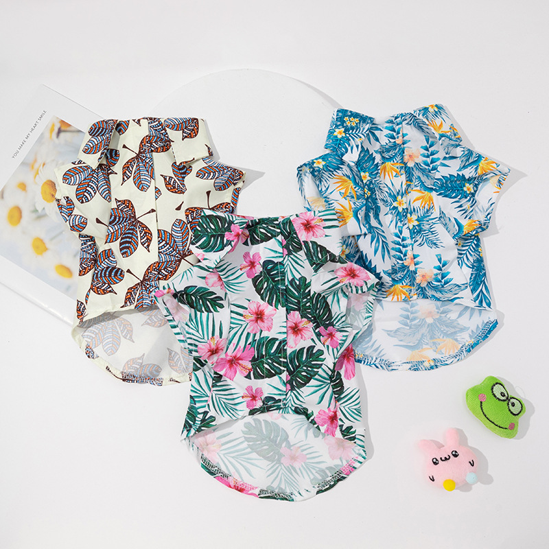 Summer Dog Clothing - Dog Hawaiian Shirt Hawaiian Dog Shirts