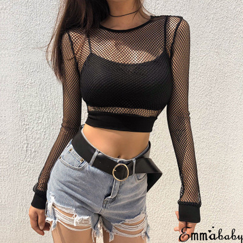 Summer Clothing Old Money - Sexy Black Hollow Out Mesh Female