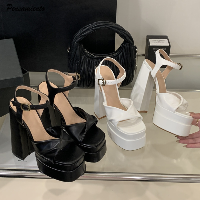 Summer Clothing Items - Star style Fashion Double Platform Wedges