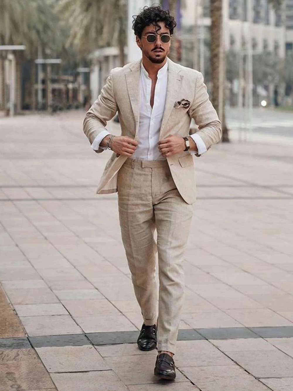 Summer Beach Business Linen Me - огляд і ціна Summer Clothing Men Linen