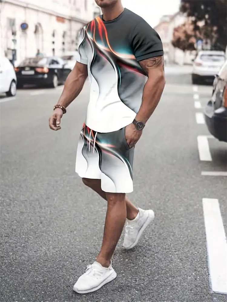 Men Women Gradient Texture T-s - огляд і ціна Summer Clothing Items