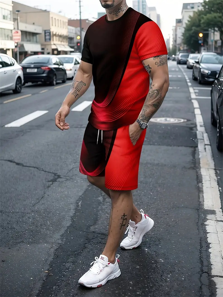 Men Women Gradient Texture T-s - огляд і ціна Summer Clothing Items