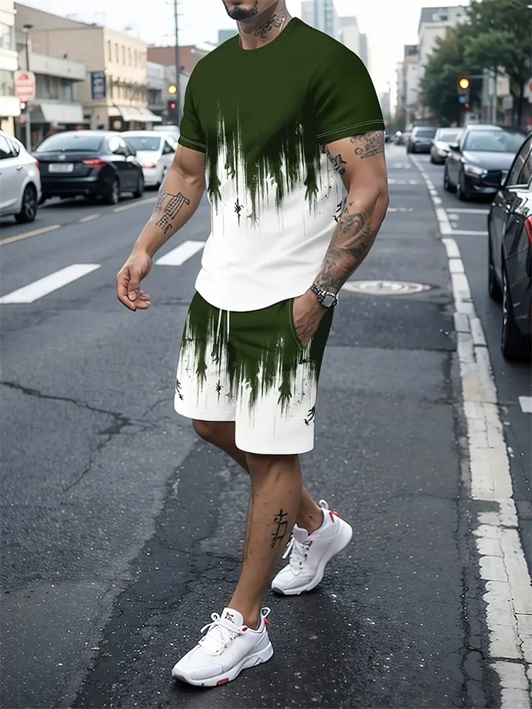 Men Women Gradient Texture T-s - огляд і ціна Summer Clothing Items