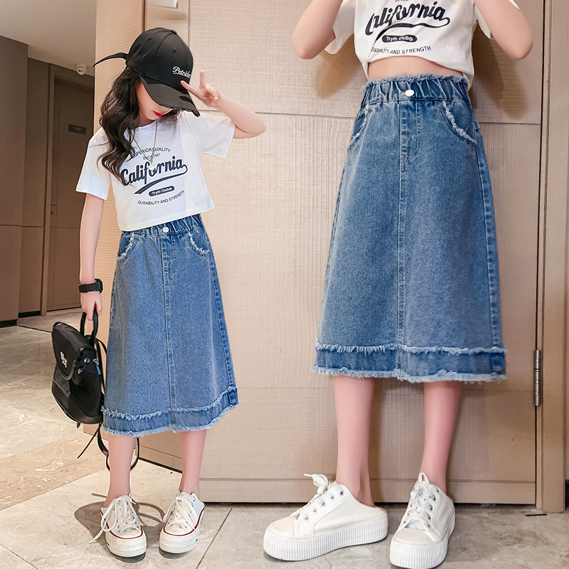 School Girls Denim Skirt Sprin - огляд і ціна Summer Clothing For Teen Girls