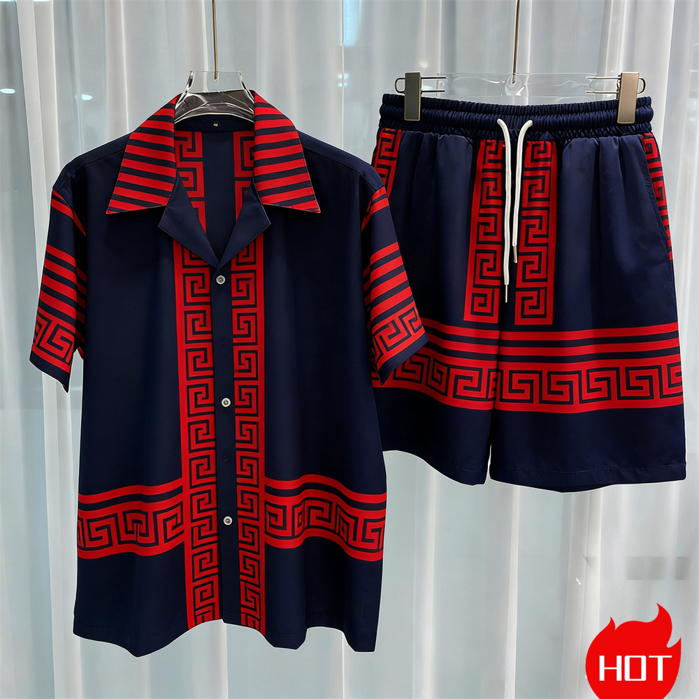 Digital printed men's set fash - огляд і ціна Summer Clothing Men