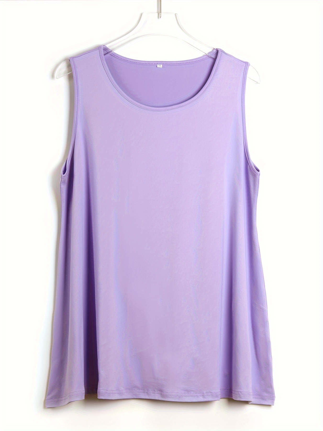 Plus Size Simple Solid Tank To - огляд і ціна Halter Neck Top
