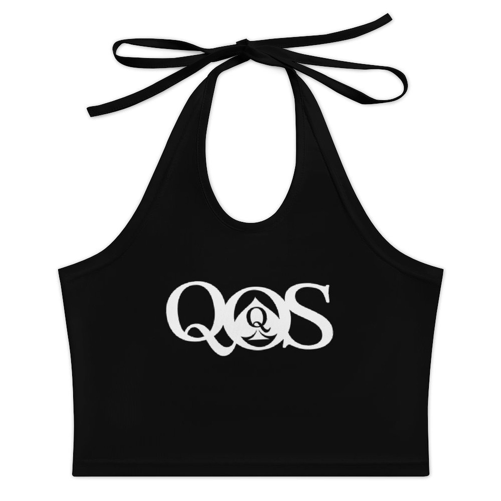 Women's QOS Print Tie Halter T - огляд і ціна Halter Neck Top