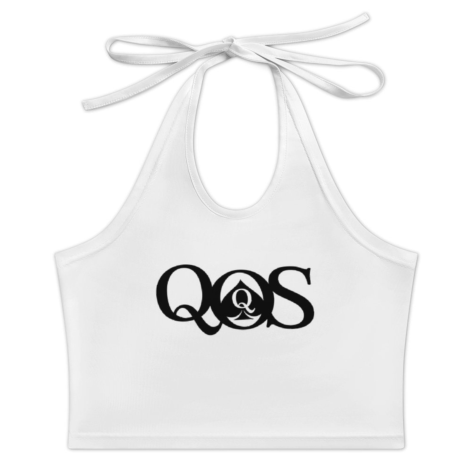 Women's QOS Print Tie Halter T - огляд і ціна Halter Neck Top