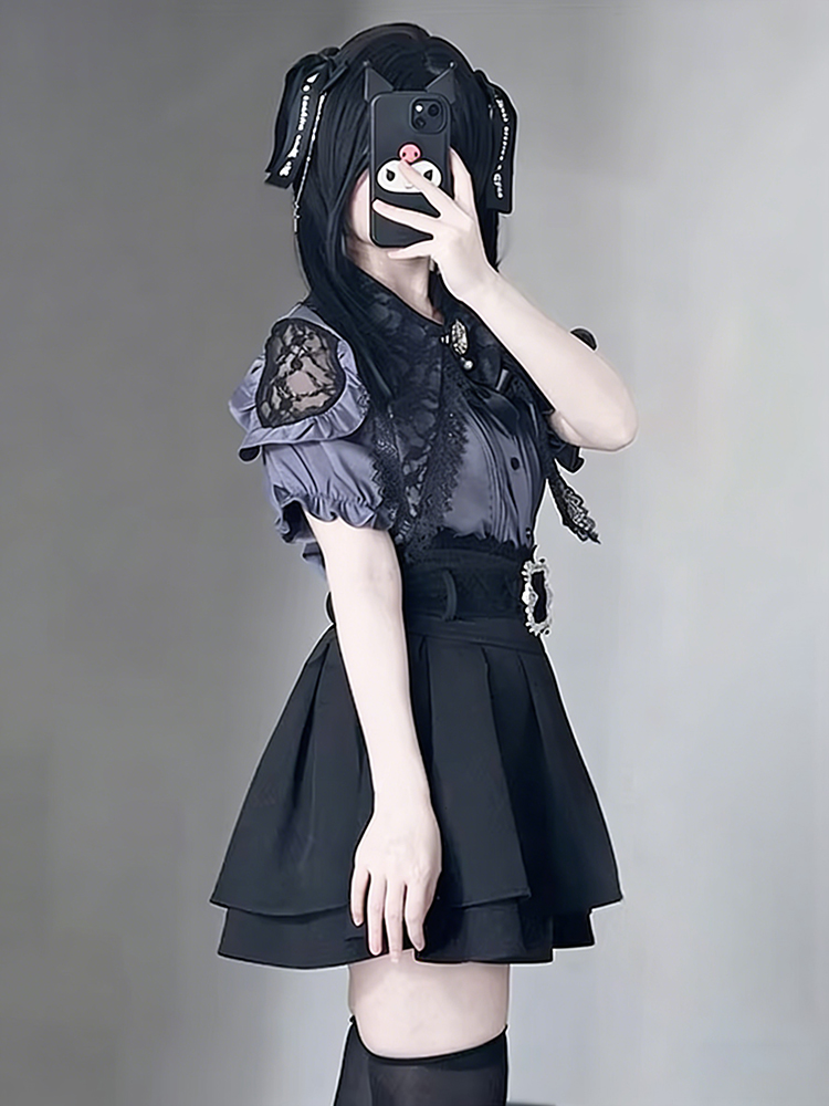 Gothic Style Shoulder Bared Sh - огляд і ціна Summer Clothing Old Money