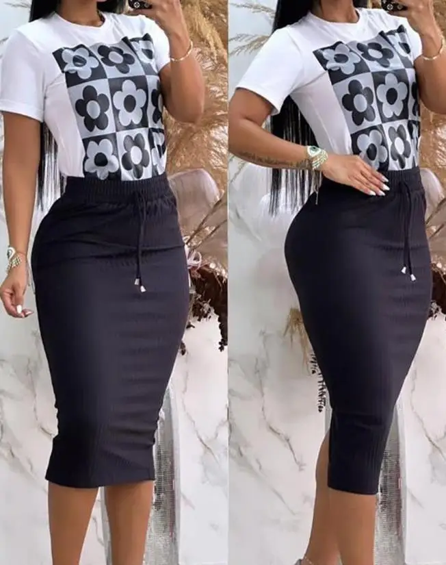 Women's Floral Graphic Print T - огляд і ціна Summer Clothing Men 2025