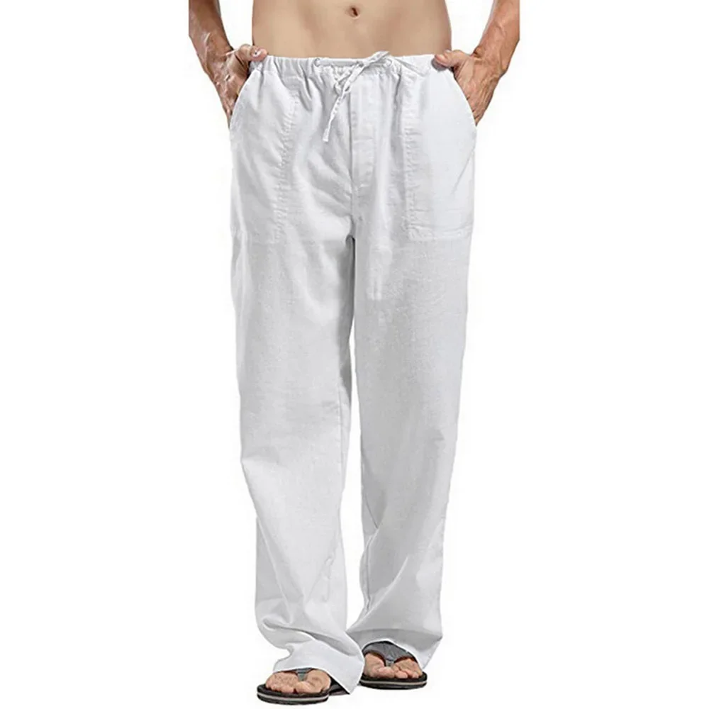 Men's Casual Pants Cotton Line - огляд і ціна Summer Clothing Men Linen
