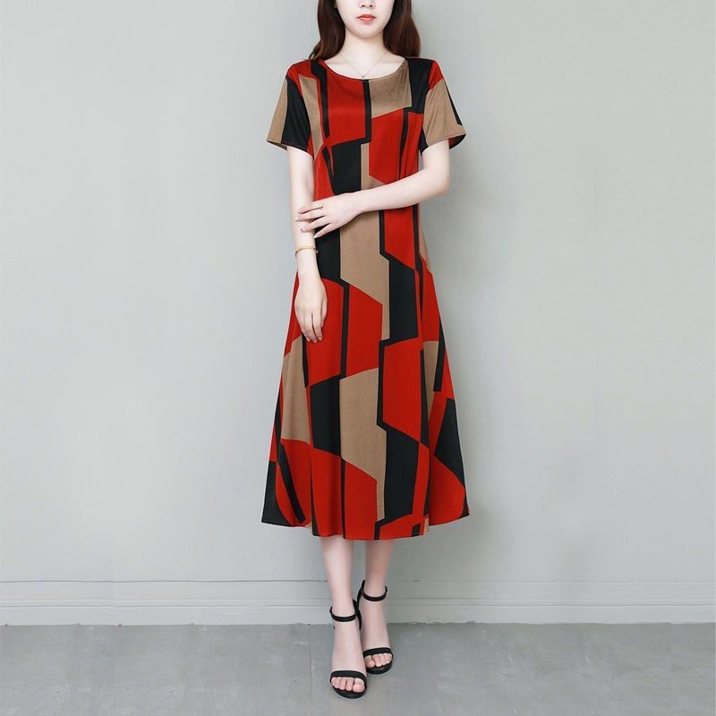 Office Lady Geometric Vintage  - огляд і ціна Summer Clothing For 60 Year Old Woman