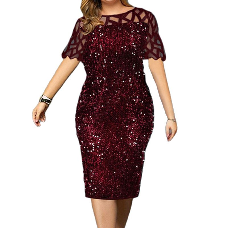 2022 Women Shiny Party Dresses - огляд і ціна Summer Clothing For 60 Year Old Woman