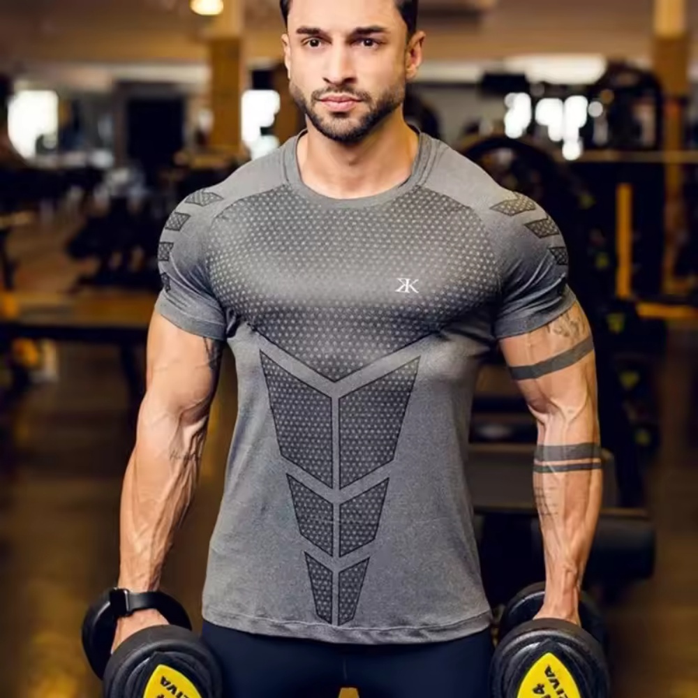 2025 Men Running Sports T-shir - огляд і ціна Summer Clothing Men 2025