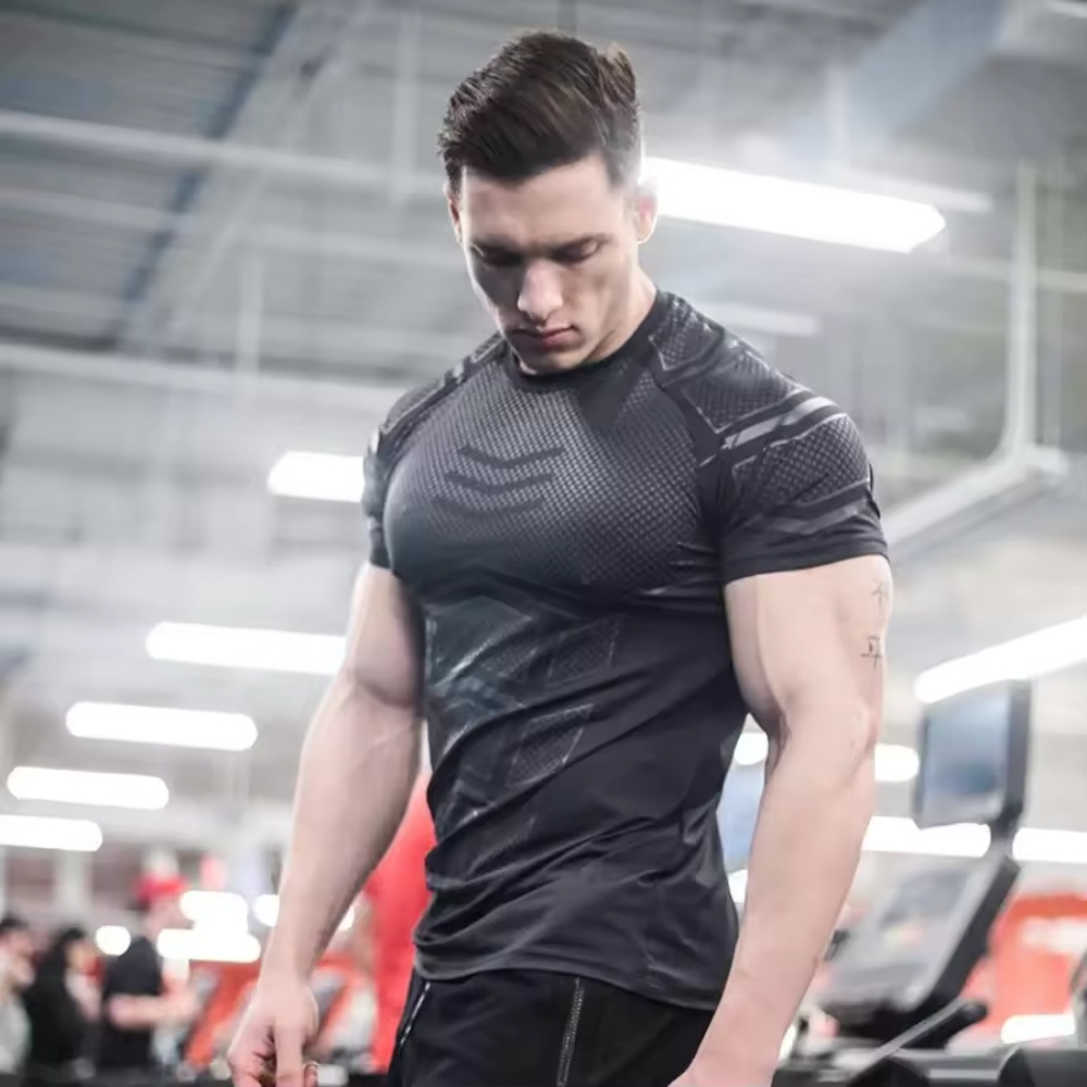 2025 Men Running Sports T-shir - огляд і ціна Summer Clothing Men 2025