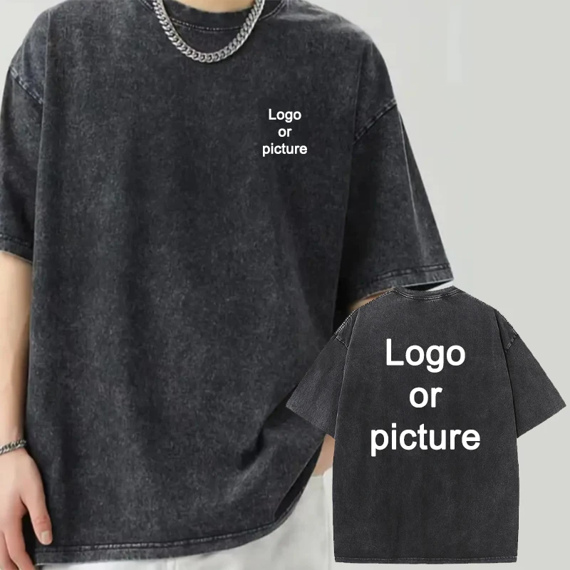 Customized Retro T-Shirt Men's - огляд і ціна Summer Clothing Old Money