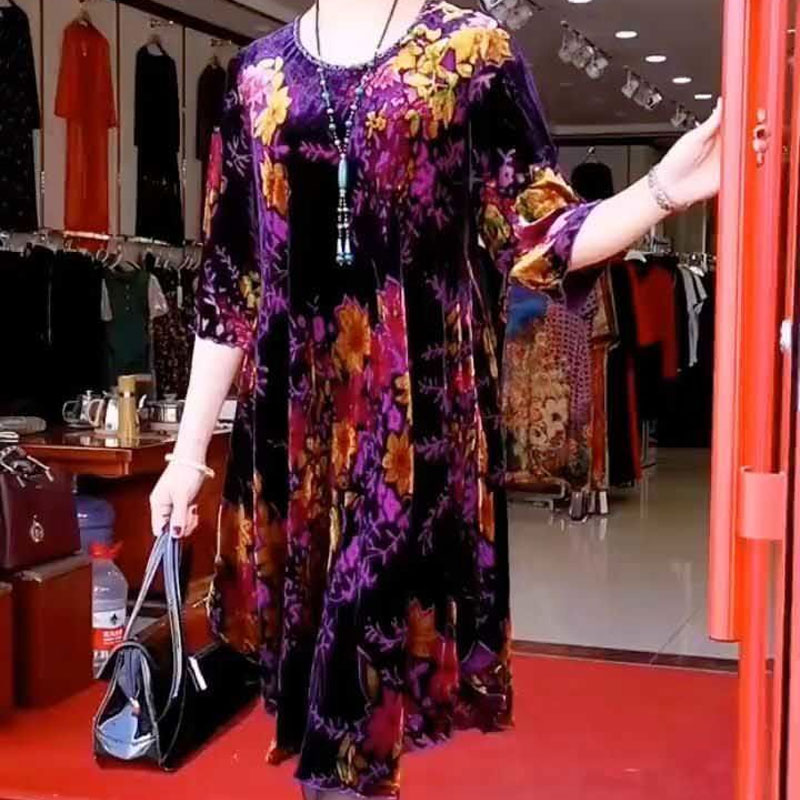 Vintage Broken Flowers Midi Dr - огляд і ціна Summer Clothing For 60 Year Old Woman