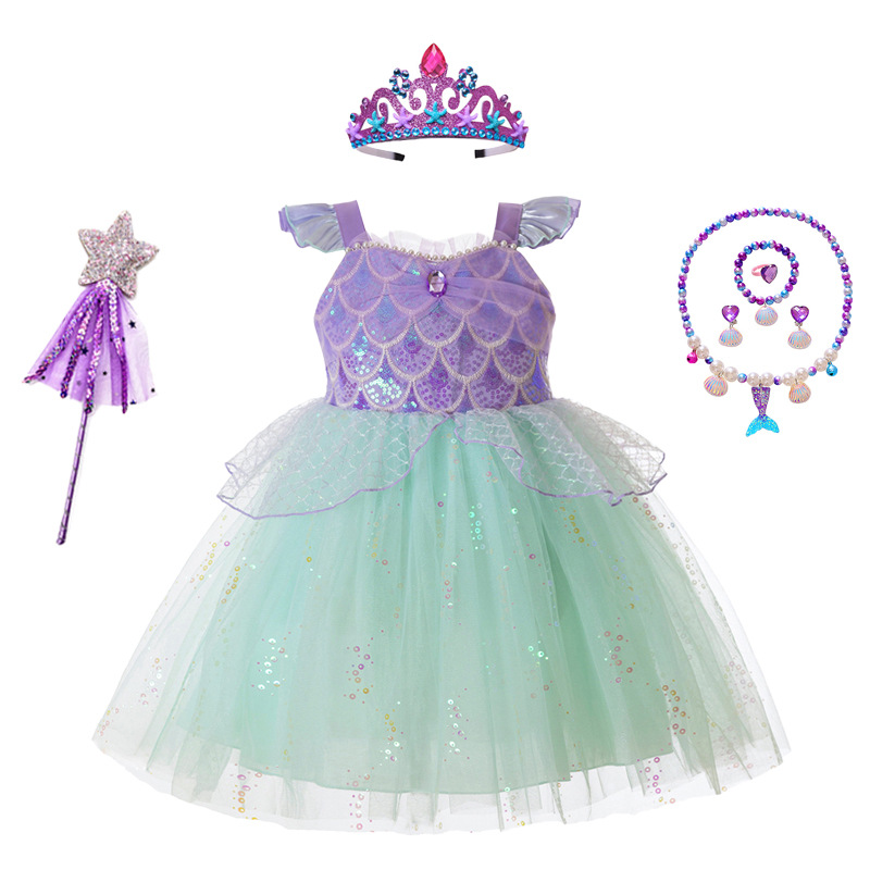 Girls Mermaid Tutu Dress Sequi - огляд і ціна Summer Clothing Europe