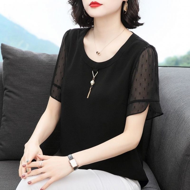 Casual Solid Color All-match S - огляд і ціна Summer Clothing For 60 Year Old Woman