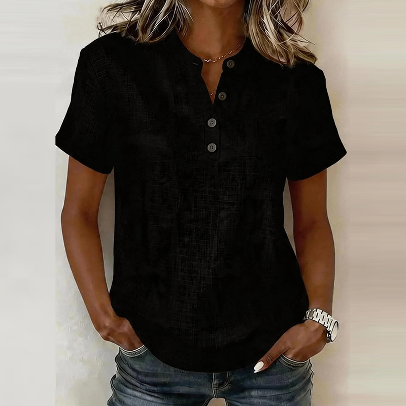 Summer Short Sleeve Basic Blou - огляд і ціна Summer Clothing Men Linen