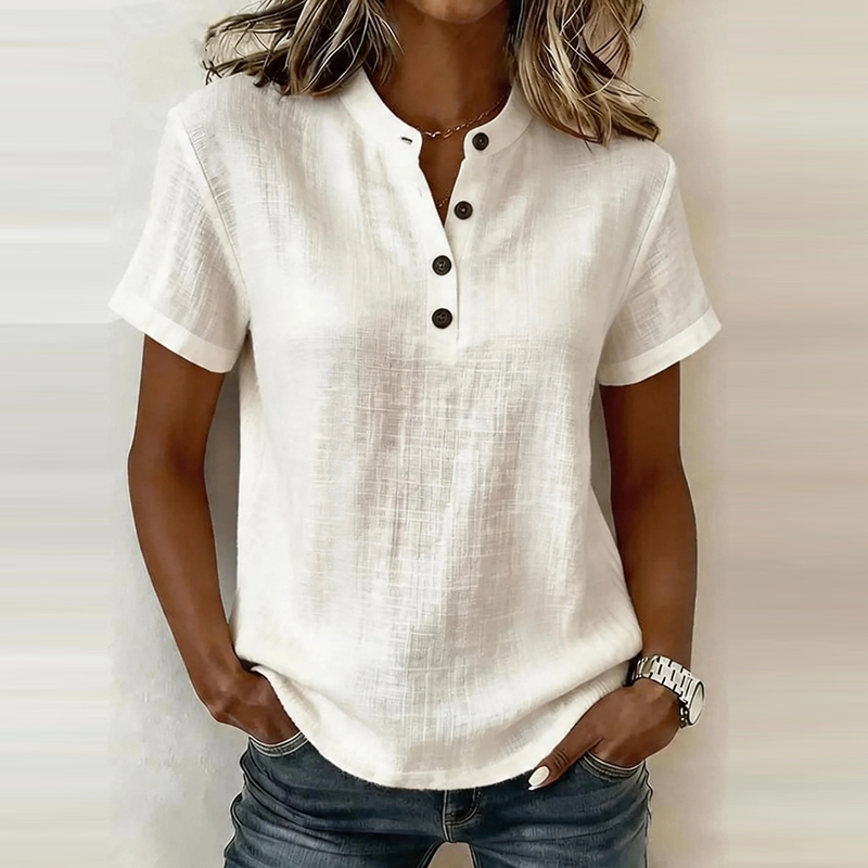 Summer Short Sleeve Basic Blou - огляд і ціна Summer Clothing Men Linen