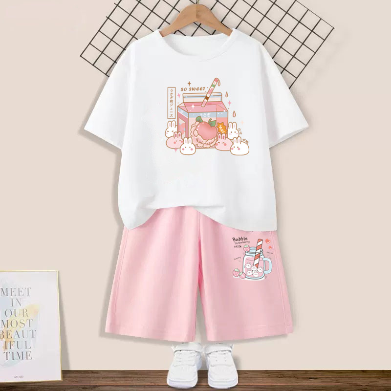 Summer Kids Girls 2Pcs Outfit  - огляд і ціна Summer Clothing For Teen Girls