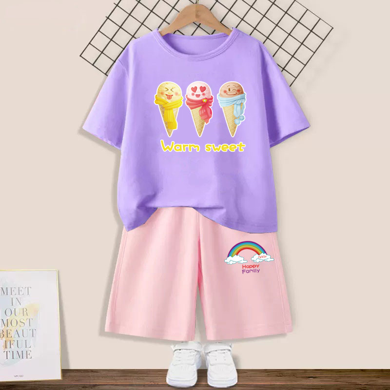 Summer Kids Girls 2Pcs Outfit  - огляд і ціна Summer Clothing For Teen Girls