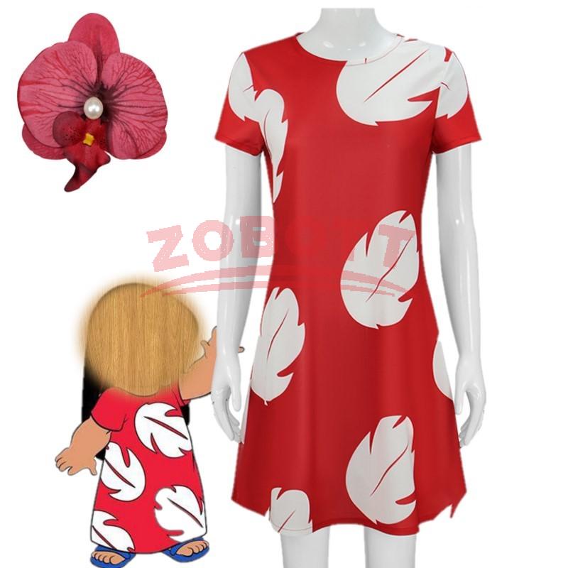Lilo Dress Women Girl Red Dres - огляд і ціна Summer Clothing Europe