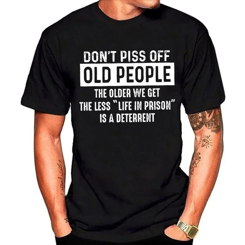 Dont Piss Off Old People Funny - огляд і ціна Summer Clothing Old Money