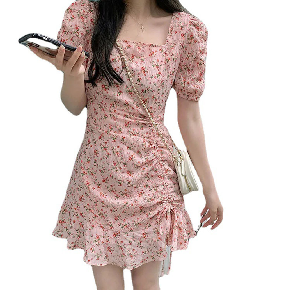 Summer Floral Drawstring Mini  - огляд і ціна Summer Clothing For 60 Year Old Woman