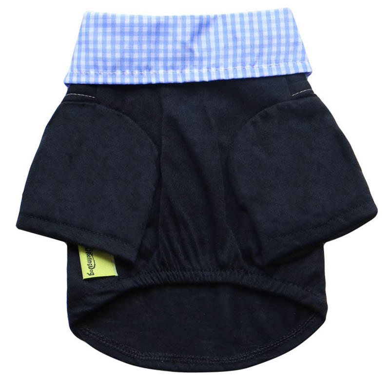 Plaid Dog Shirt Fake Two Piece - огляд і ціна Summer Dog Clothing