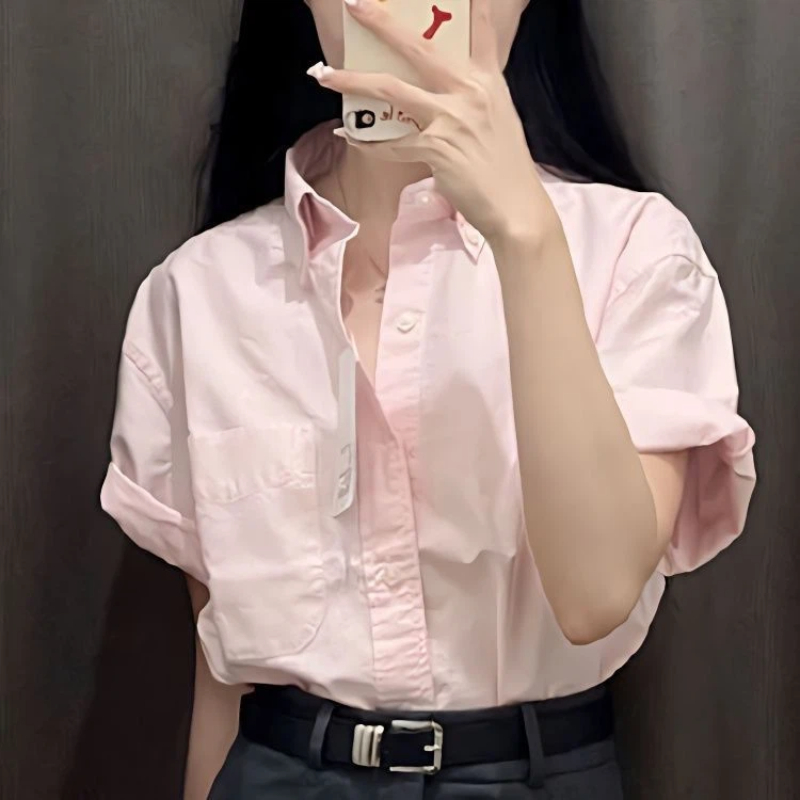 Korean Short Sleeve Polo Neck  - огляд і ціна Summer Clothing Trends For Women