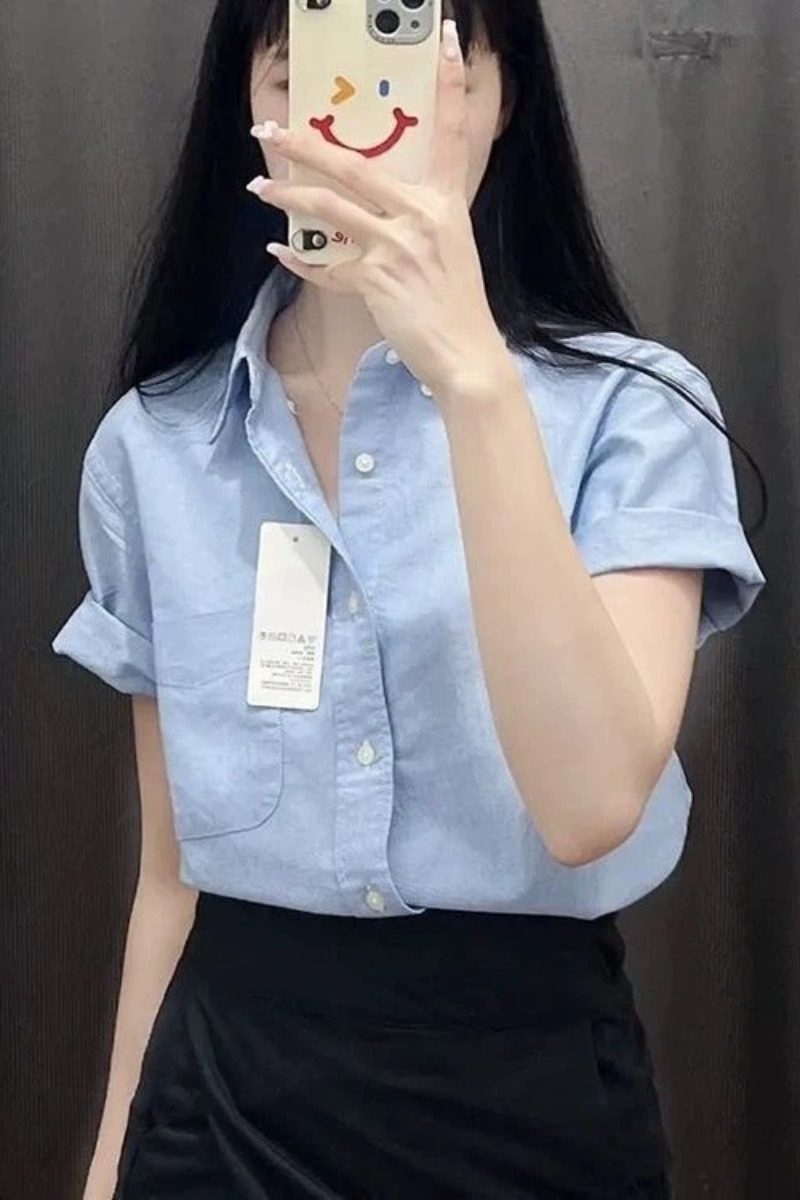 Korean Short Sleeve Polo Neck  - огляд і ціна Summer Clothing Trends For Women