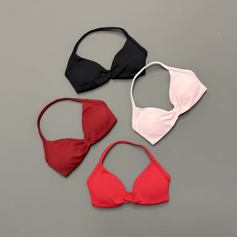 Women Halter Sports Bra V-Neck - огляд і ціна Halter Neck Top