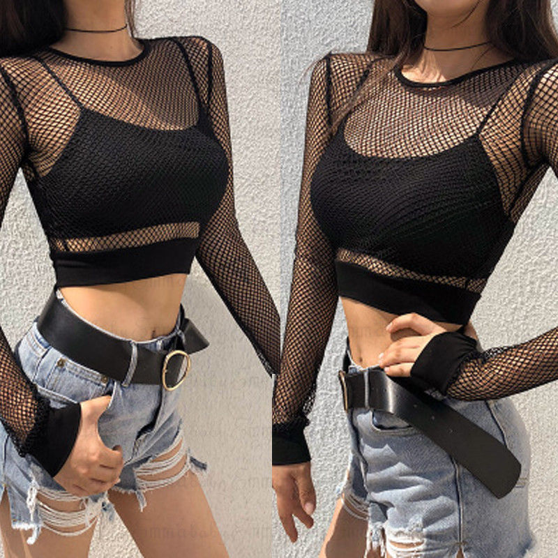Sexy Black Hollow Out Mesh Fem - огляд і ціна Summer Clothing Old Money