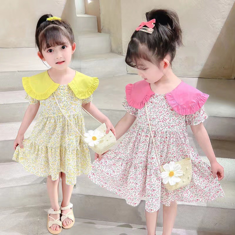 2PCS Summer Yellow Floral Chil - огляд і ціна Summer Clothing For Teen Girls