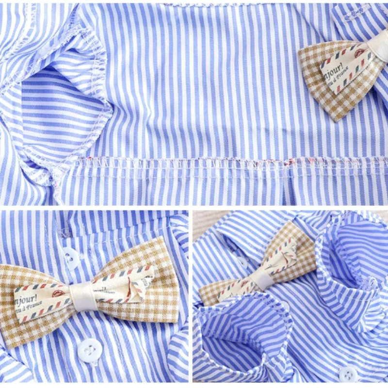 Dog Clothes Bowknot Striped Sh - огляд і ціна Summer Dog Clothing