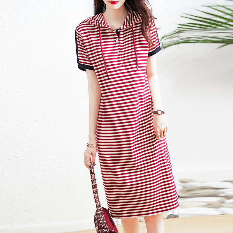 Female Casual Hooded Striped P - огляд і ціна Summer Clothing H&M
