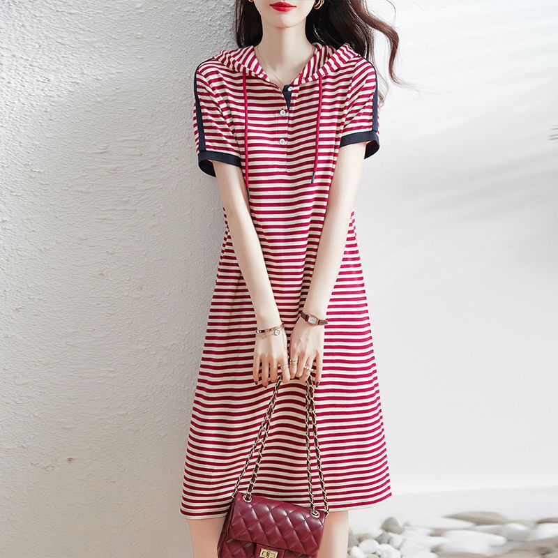 Female Casual Hooded Striped P - огляд і ціна Summer Clothing H&M