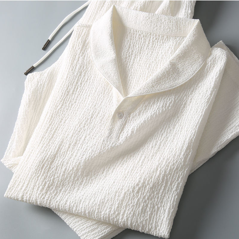 Summer Ultra-thin Two-piece Ic - огляд і ціна Summer Clothing Men Linen