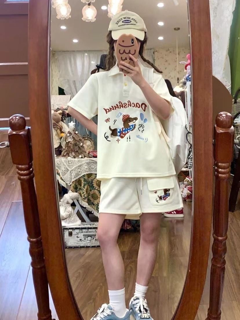 Kawaii Embroidery Dog Japan St - огляд і ціна Summer Dog Clothing