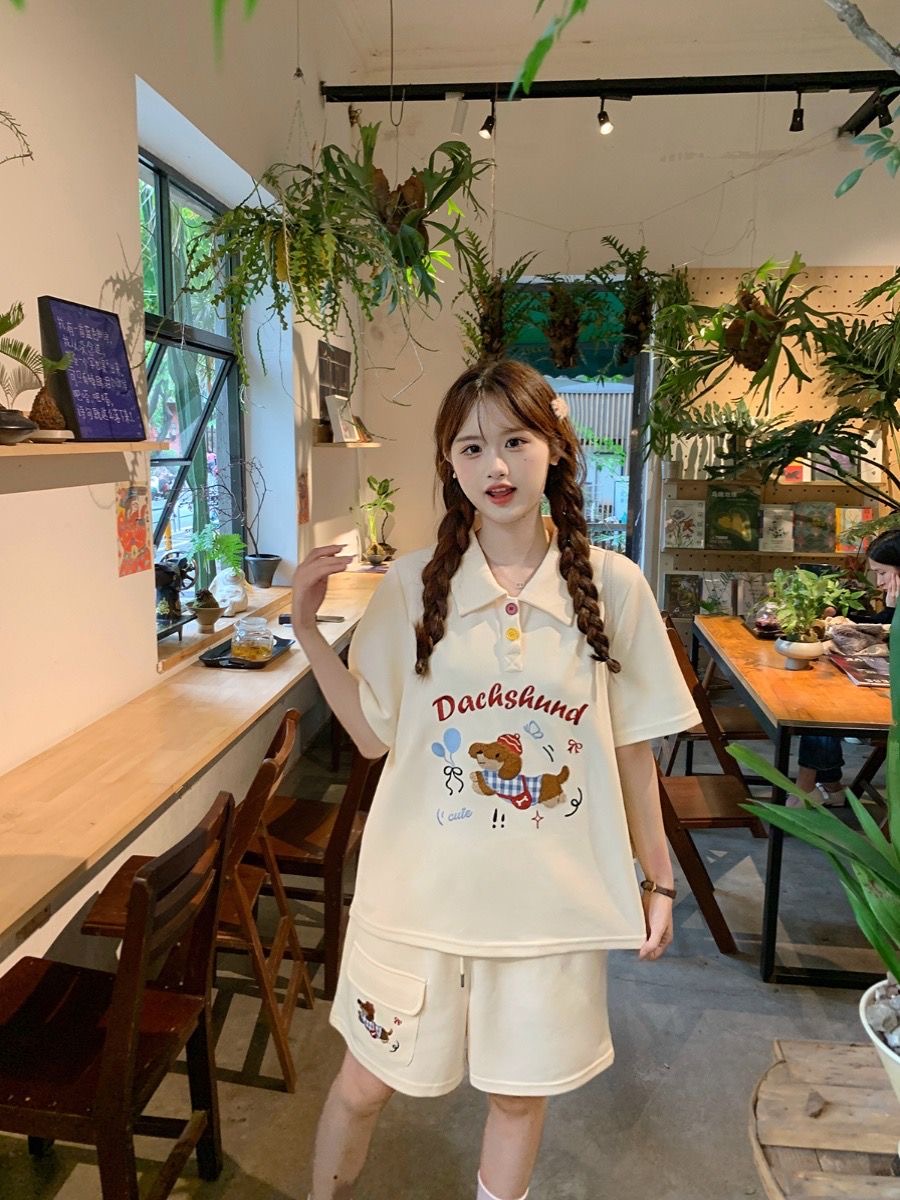 Kawaii Embroidery Dog Japan St - огляд і ціна Summer Dog Clothing